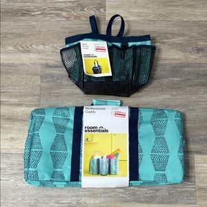 Room Essentials Teal and Black Caddy Set